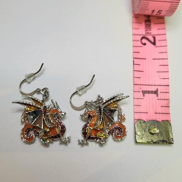 Dragon earrings - Picture 2 of 2
